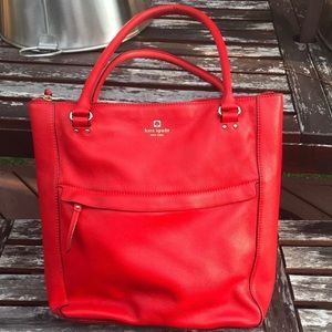 Red Kate Spade Tote Bag